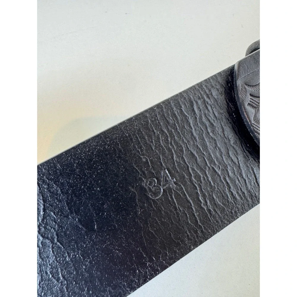 Belts Utility Uniform Work Basketweave Cowhide Leather 34 Black‎ Western Cowboy
